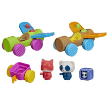 Playskool Roll en Go Critters Voertuigen voor Peuters 1 Jaar en Oudere, Inclusief 2 Voertuigen, 2 Figuren