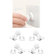 UK Plug Socket Covers with Key, Baby and childproof Electrical Outlet Protectors for Shock Prevention, Easy Install, Ideal for Kids' Safety and