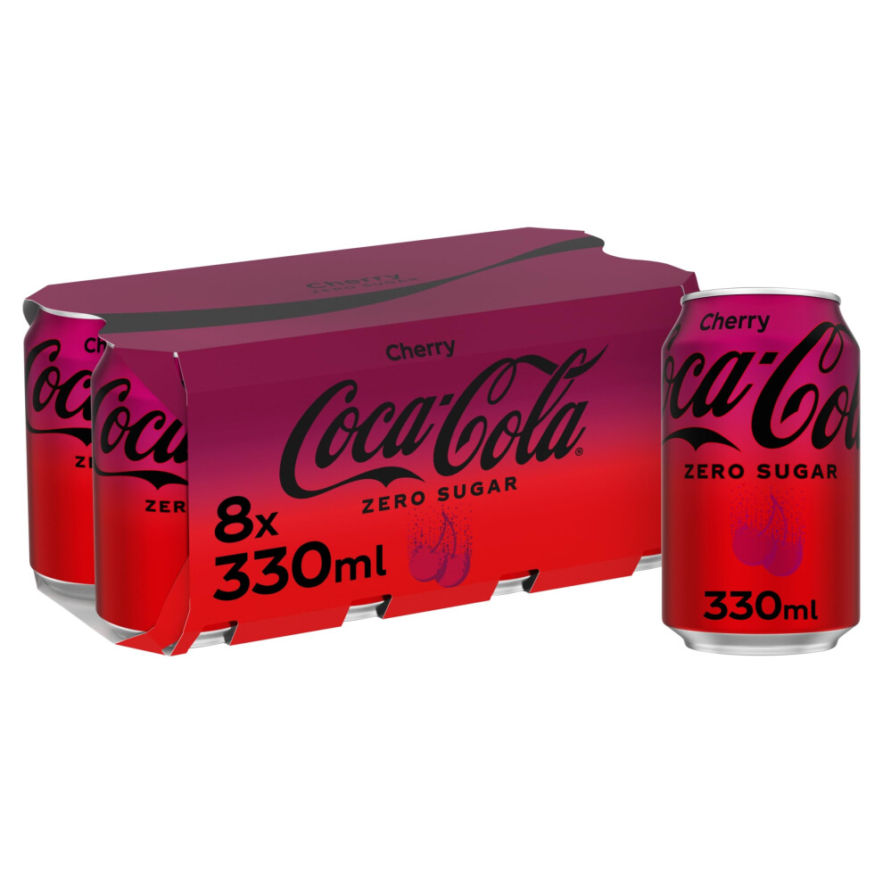 Coca-Cola Zero Sugar Cherry X 330 Ml Size 8