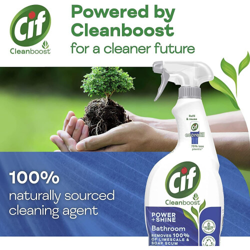 Phoenix Cif Power and Shine Bathroom Spray, 3 x 700ml 2