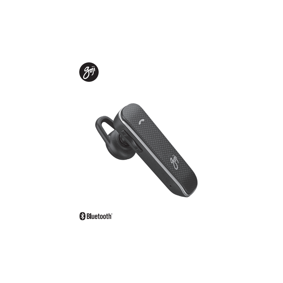 Goji Wireless Mono Bluetooth Headset HandsFree For iPhone 15 Pro Max Plus Black