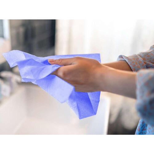 Phoenix BLACK/CLEAR Shrink 12 Blue Centrefeed Hand Towel Rolls 1 x 12r 1