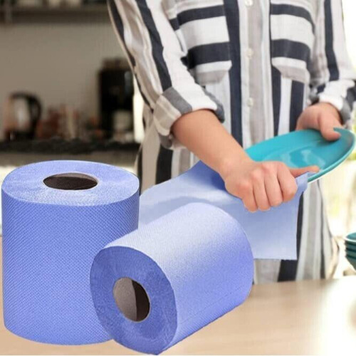 Phoenix BLACK/CLEAR Shrink 12 Blue Centrefeed Hand Towel Rolls 1 x 12r 2