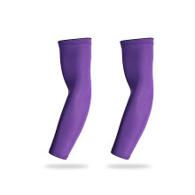 (XL, Purple) Uv Protection Sports Arm Sleeve For Adult