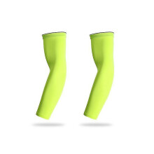 (L, Light Yellow) Uv Protection Sports Arm Sleeve For Adult