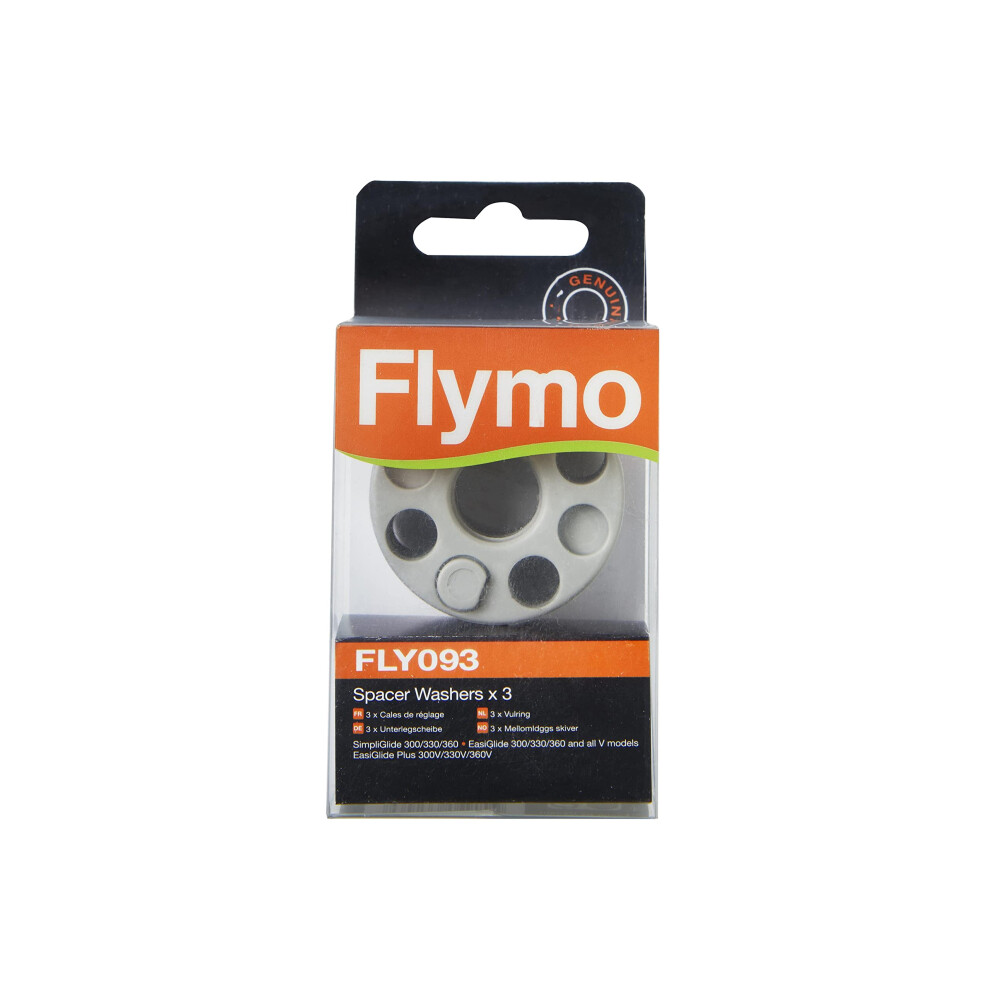 FLY093 x3 Space Washers for SimpliGlide and EasiGlide Lawnmowers - 529363290, Light Grey