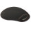 Leather Oval Mouse Pad with Wrist Rest (Black) 6
