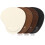 Leather Oval Mouse Pad with Wrist Rest (Black) 4