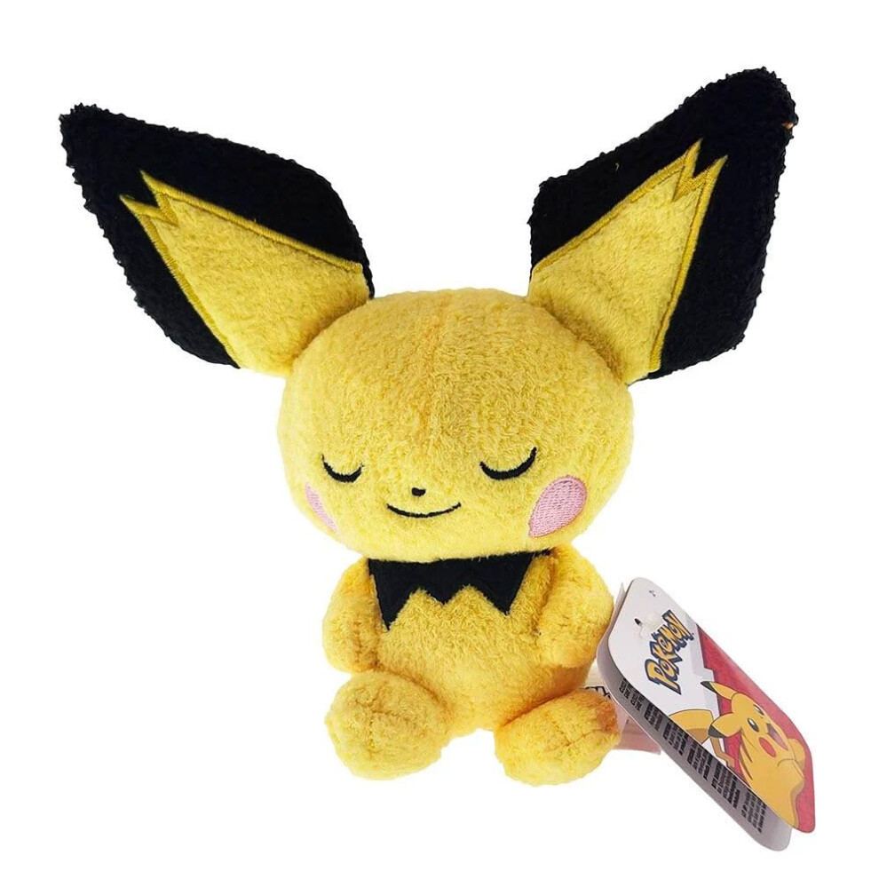 PokÃ¨mon Pichu Sleeping Plush - 5-Inch Premium Plush