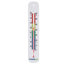 Wall Thermometer 215mm - Colour Coded Room Thermometer - Made in UK for Home Office, Garden or Greenhouse Indoor and Outdoor Temperature Thermometer