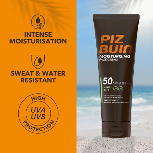 Piz Buin PIZ BUIN Hydraterende gezichtscrème SPF50+ 50 ml 2