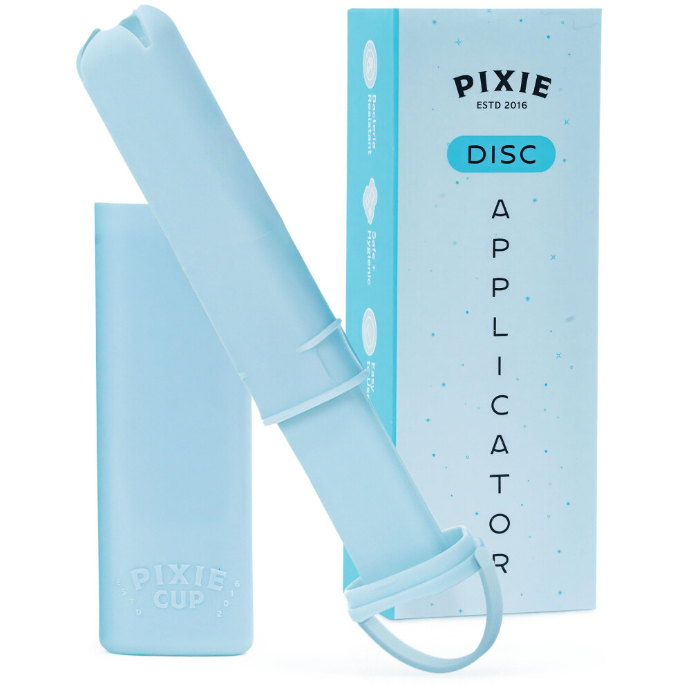Pixie Menstrual Disc Applicator - Inserts Like A Tampon - Every Woman Can Now Use Period Discs - Perfect for Long Nails - Self Sterilizer TPE
