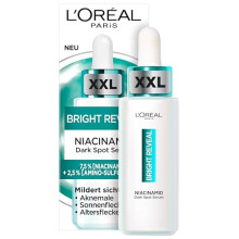 L'Oréal Paris Bright Reveal Niacinamide Dark Spot Serum for Face, 10% Niacinamide + Amino-Sulfonic, Visibly Fades All Types of Dark Spots: