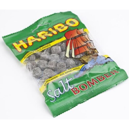 Haribo Salt Bomber Salty Liquorice Chews 120g