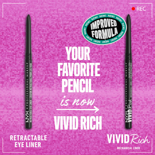 NYX Professional Makeup NYX - Mechanical Eye Pencil Black - 0.34 g 1