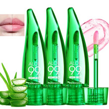 3PCS Aloe Vera Lip Gloss, Long Lasting Nutritious Lip Balm Moisturizing Aloe Vera Lip Oil for Lip Treatment and Dry Lips, Color Changing Lipstick