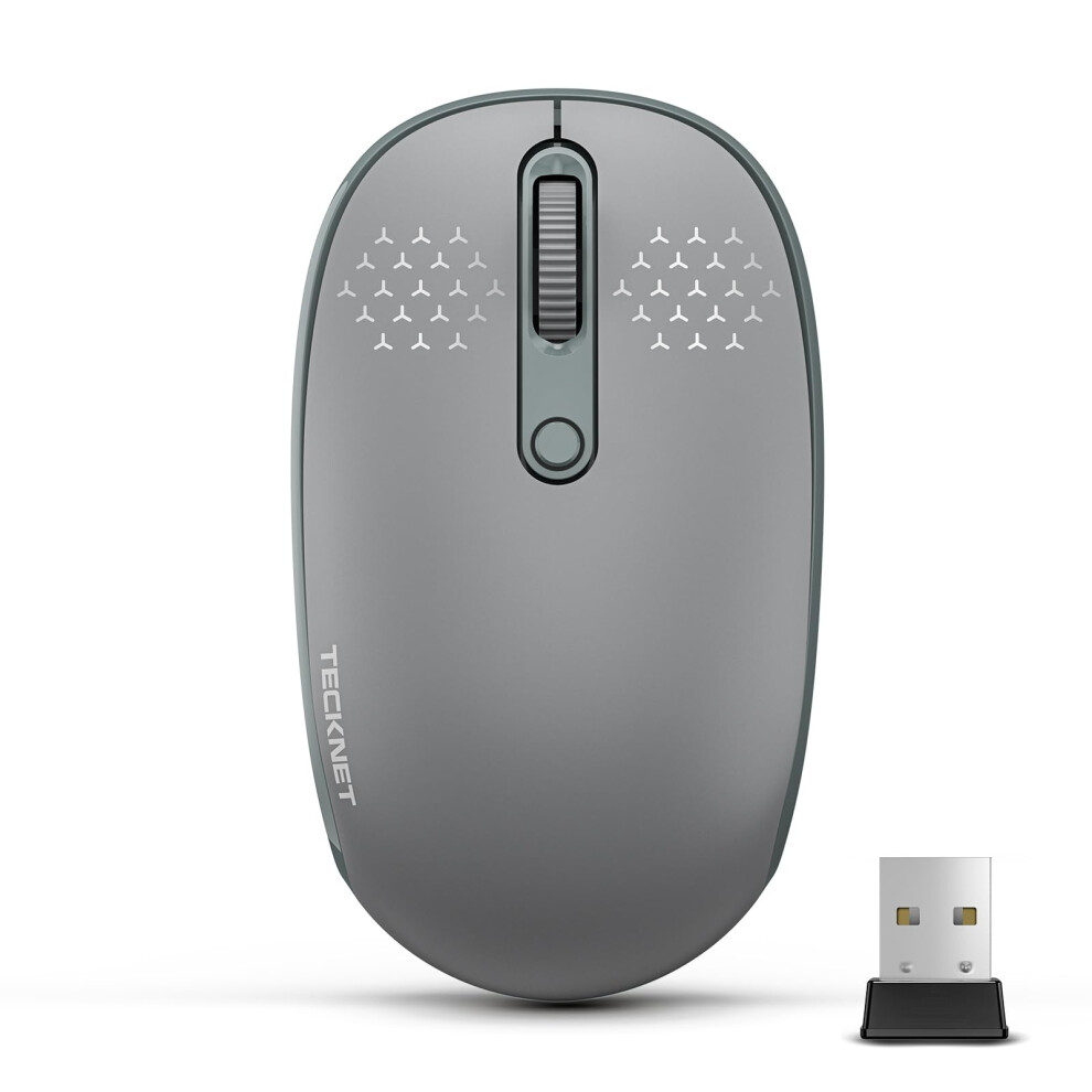 Wireless Mouse for Laptop, 2.4GHz USB Mini Cordless Mouse Small Portable Computer Mouse, 1600 DPI,18 Months Battery Life, Compatible with PC, Mac,