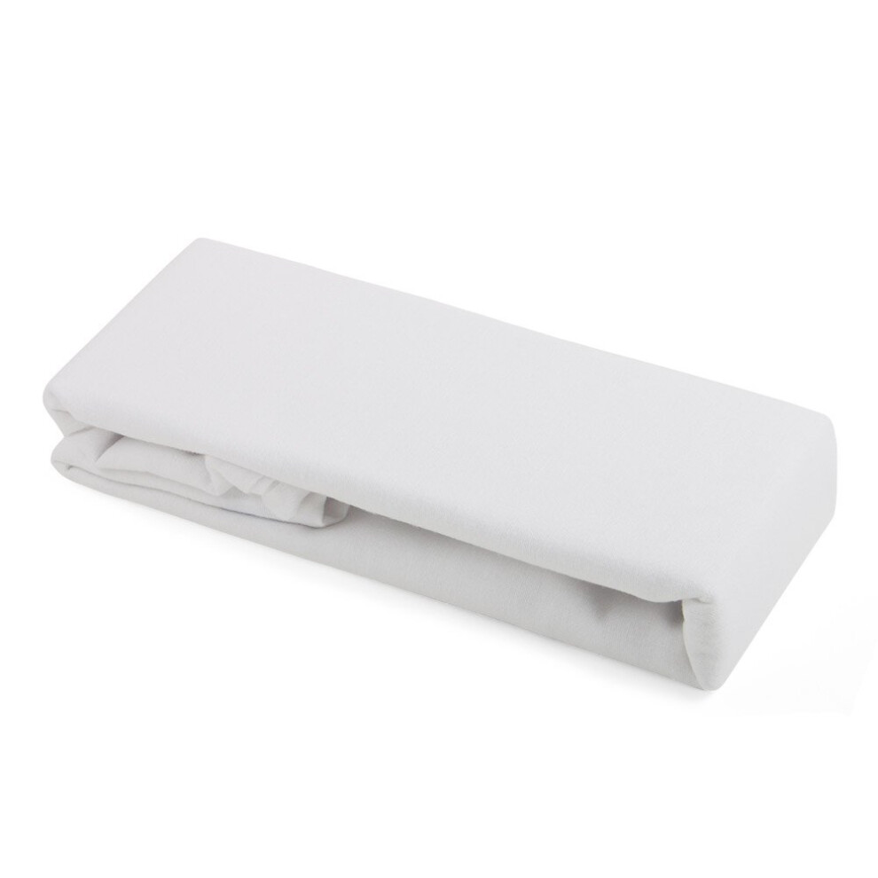 Cot Bed Flannelette Sheet (White) - 6149 White Junior Joy