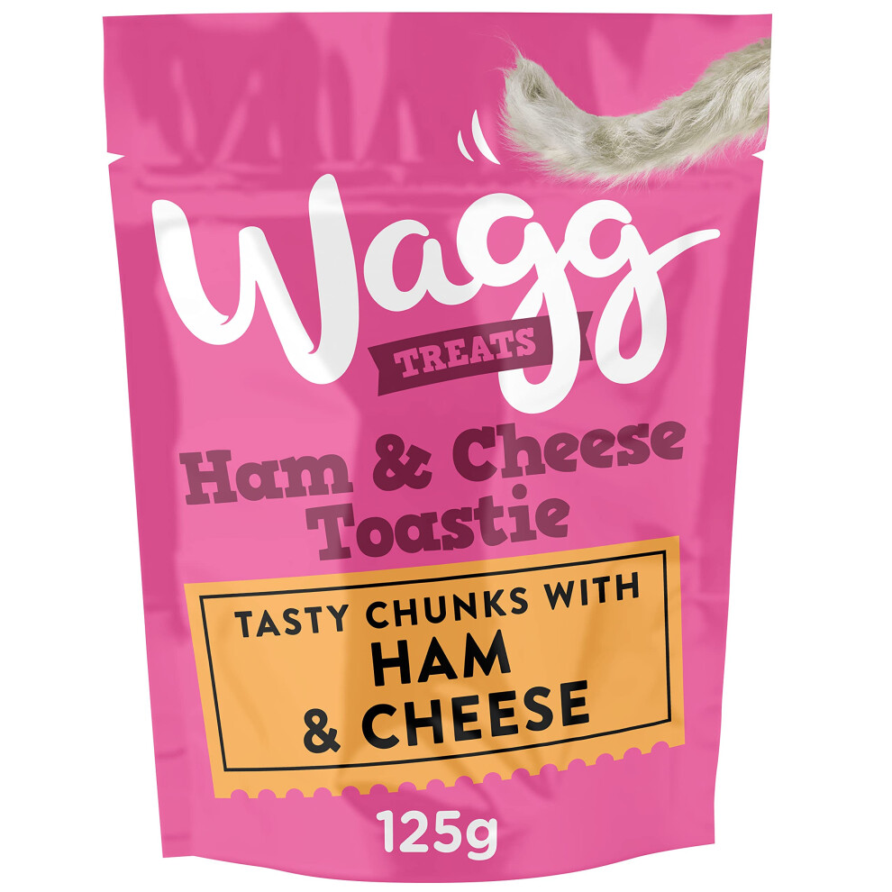 Ham & Cheese Toastie Tasty Chunks Ham & Cheese Dog Treats 125g (Pack of 7) - Oven Baked