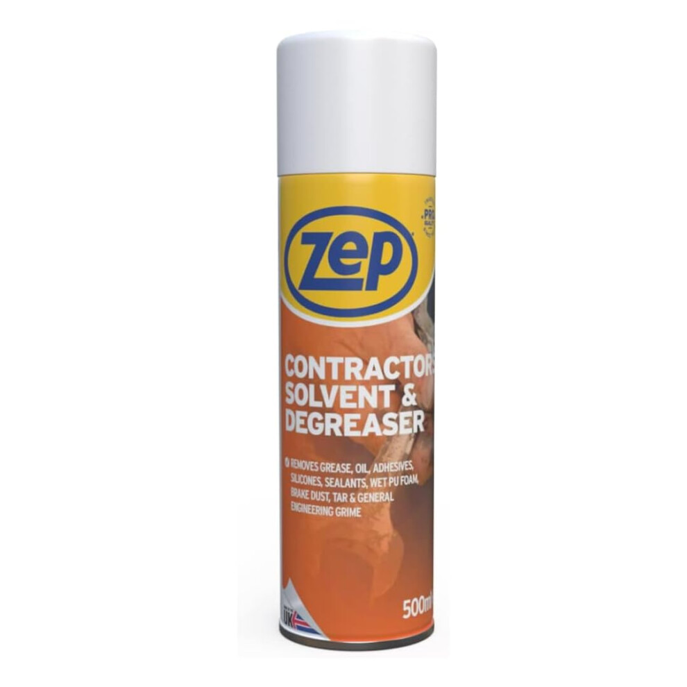 Contractors Solvent & Degreaser 500Ml - Glue Remover, Silicone Sealant Remover, Super Glue Remover, Solvent Cleaner, Glue Remover Solvent, Sticky 5060411280922