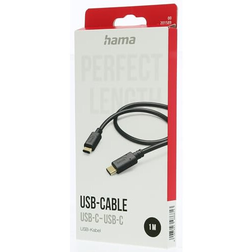 Hama USB-C - USB-C Charging Cable - USB-C - 1 m - Black 2