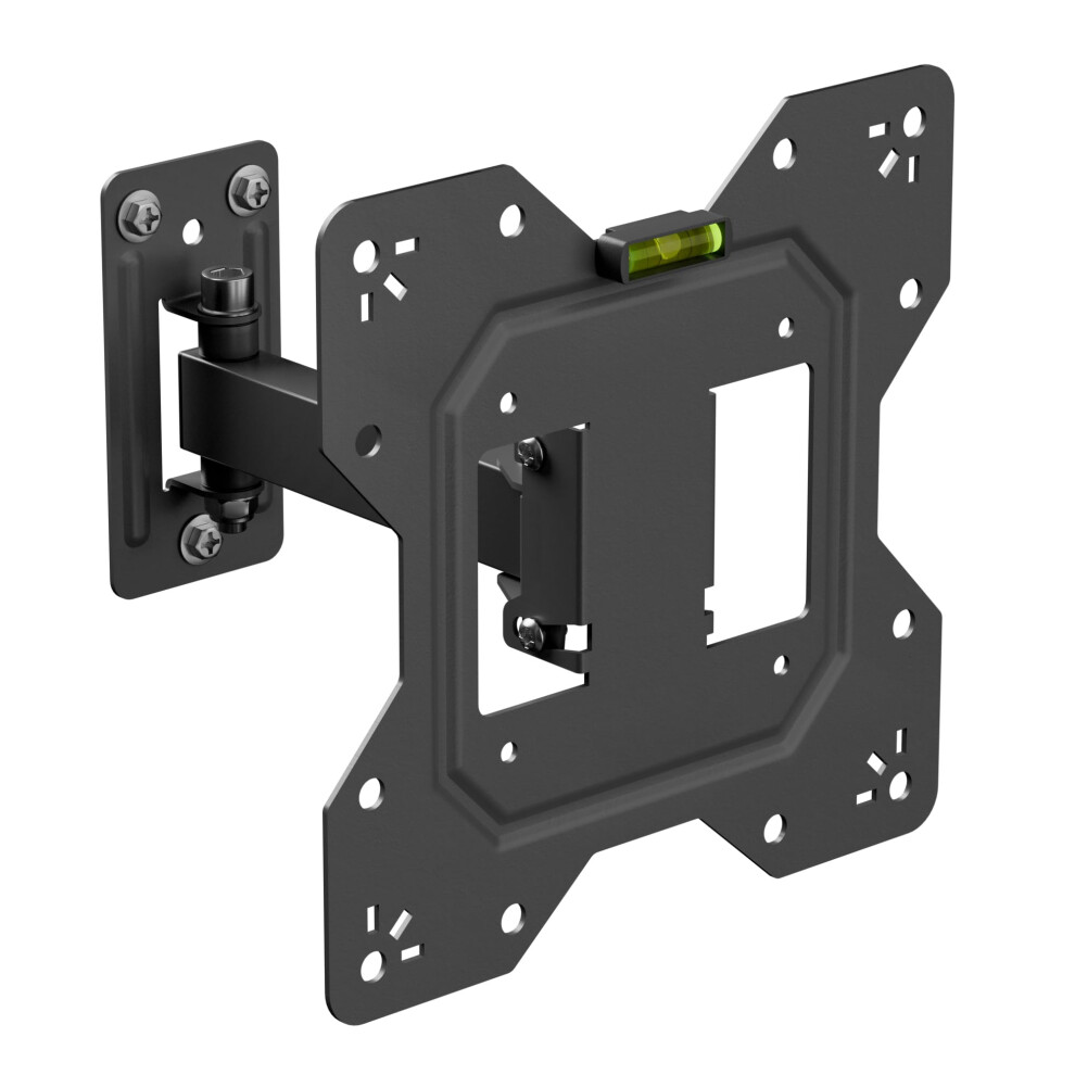 TV Wall Bracket for 23-50 Inch TVs, Tilt, Turn and Extend TV Wall Bracket with Spirit Level, Single Arm TV Mount - VESA 100x100mm - 200x200mm, Holds