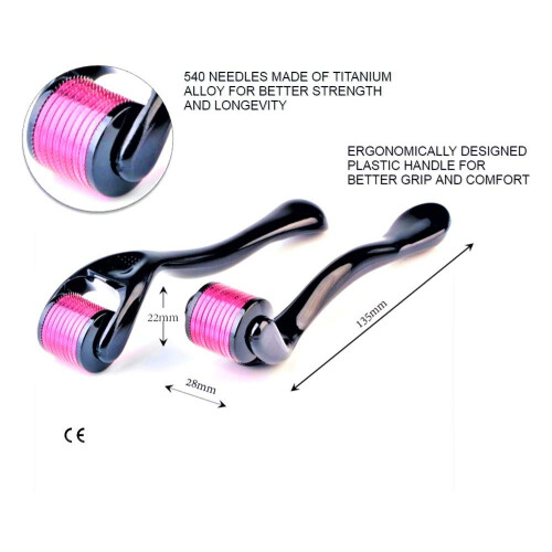 Derma Roller - 540 tűs, arc- és bőrápoláshoz, 0,5 mm 1