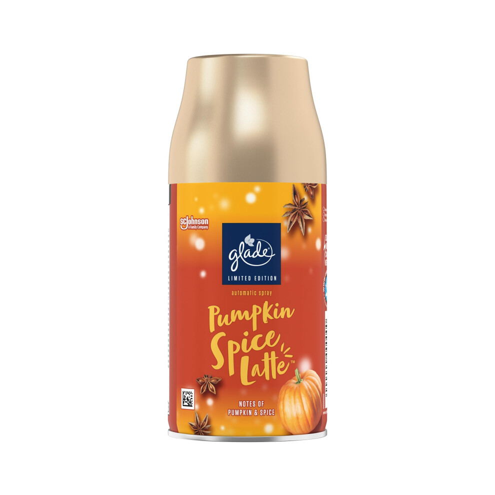 Automatic Air Freshener Refills, Room Spray & Odour Eliminator for Home, Long-lasting Fragrance Infused with Essential Oils, Pumpkin Spice Latte, Pack