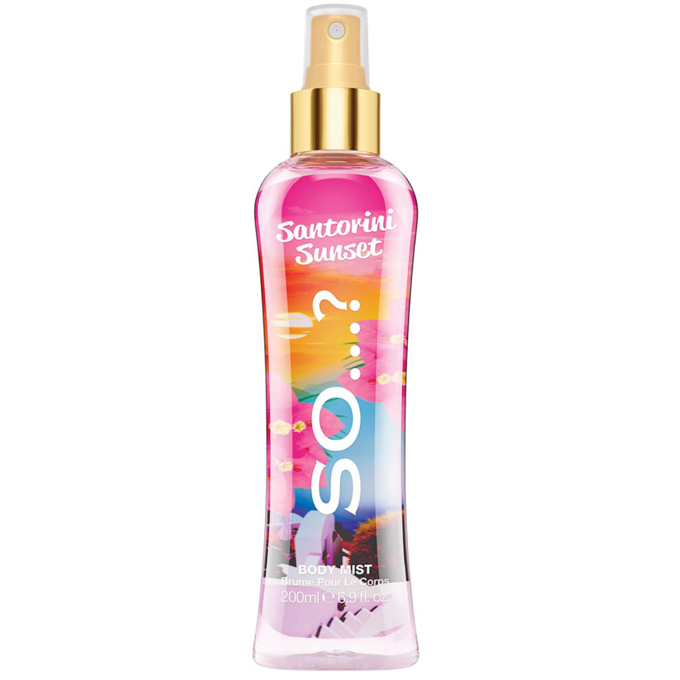 Soâ¦? Summer Escapes Womens Santorini Sunset Body Mist Fragrance Spray 200Ml