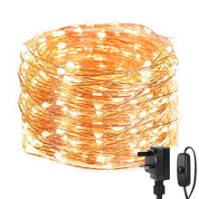 Fairy Lights Plug in, 20m 200 LED Copper Wire Fairy Lights, 66ft Warm White Christmas Tree Lights, Fairy String Lights Mains Powered for Christmas