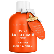Natural Detox Bubble Bath - Long Lasting Citrus Bubble Bath -Foaming Soak - Orange Ginger Lemon Essential Oils Hydrating Relaxing - Stress Relief -