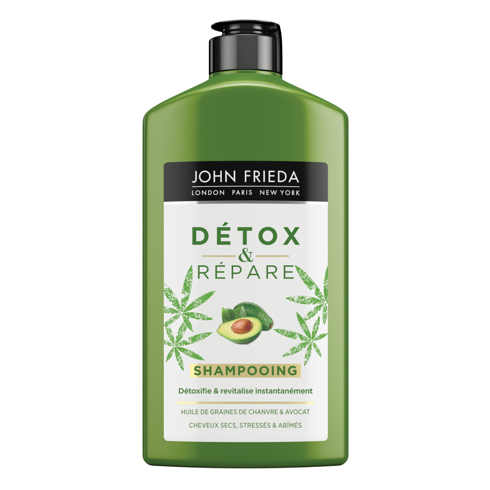 & Detox Shampoo with Avocado Oil and Green Tea for Damaged Hair, 250 ml