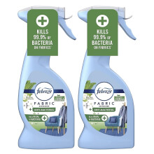 Febreze Fabric Freshener Antibacterial Spray - Pack of 2 x 500ml Morning Freshness Water-Based mula Fabric Spray, Carpet Freshener Odour Eliminator