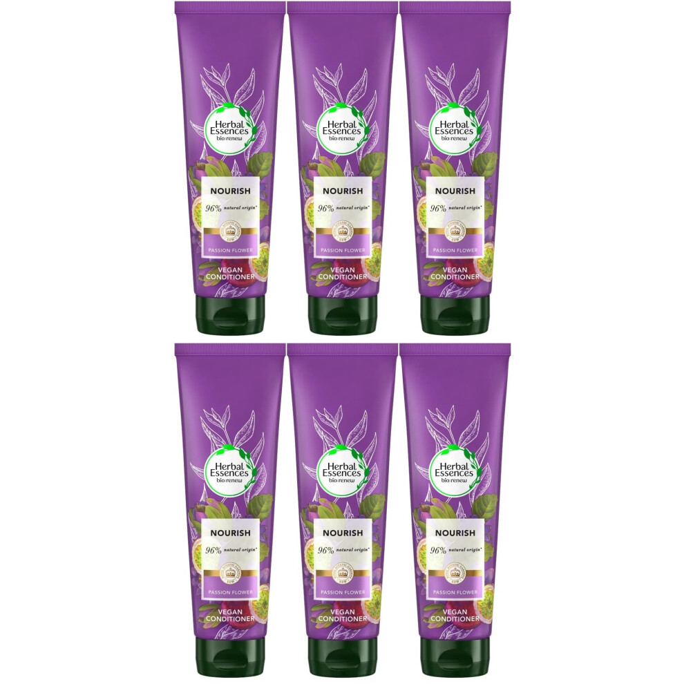 6x Herbal Essences Bio Renew NOURISH Passion Flower Conditioner, 275ml