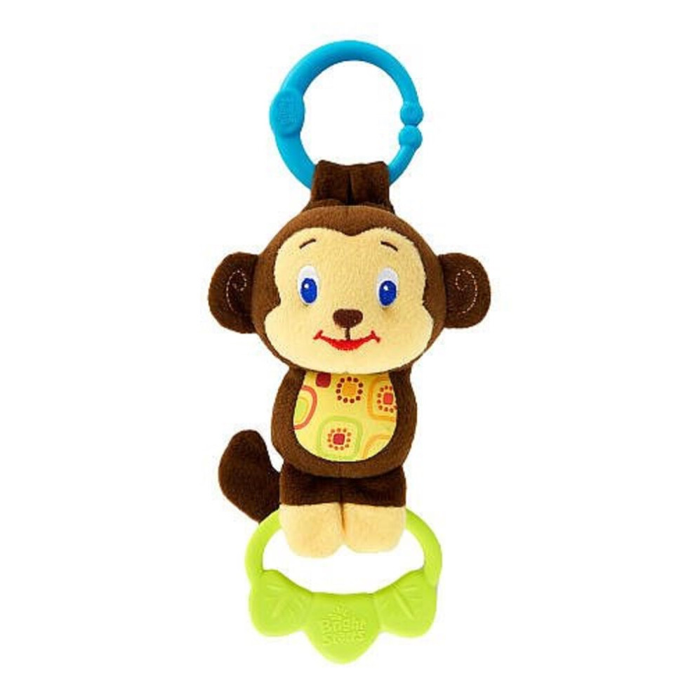 Bright Starts Tug Tunes Take-Along Toy, Elephant Or Monkey, Assortment (1 Piece)