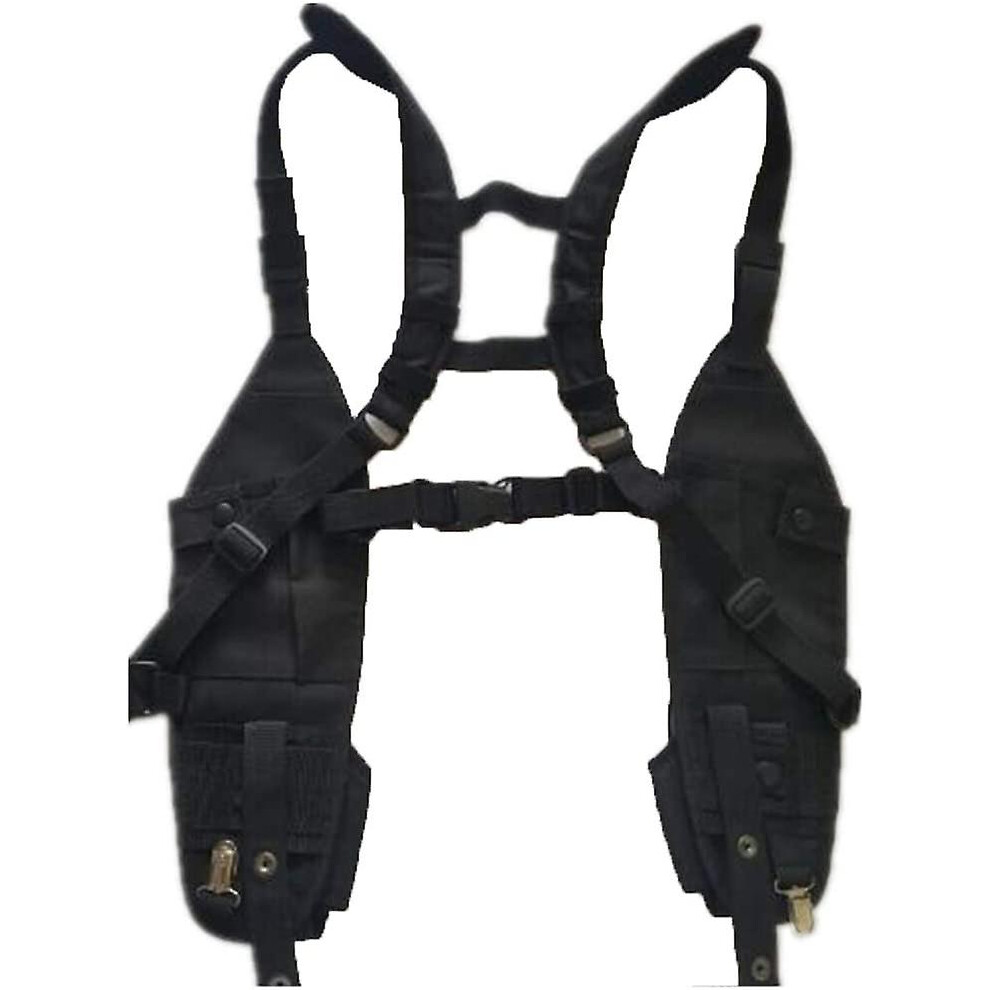 Radio Holster, Chest Holster,Radio Chest Harness,Portable Radio Harness,Double Radio Shoulder Harness Holster Chest Holder For Police Firefighter Two 7364070945702