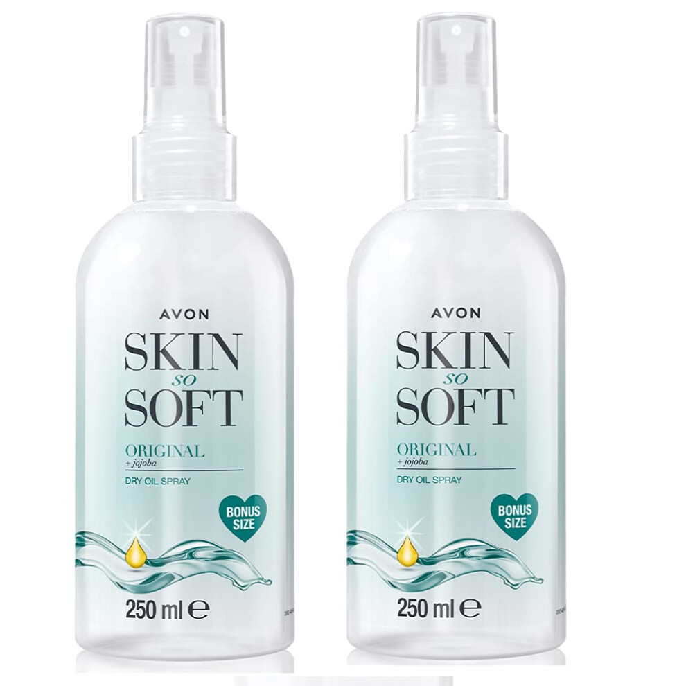 Skin So Soft Original Dry Oil Spray BONUS Size Bottle 250 ml - Pack of 2