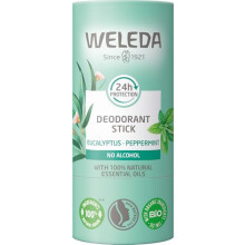 Deodorant Stick Eucalyptus & Peppermint, alcohol & aluminium free, 24hr long-lasting protection, 100% natural essential oils, organic, vegan,