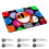 Neoprene Orange Smiley Design Mouse Mat 3