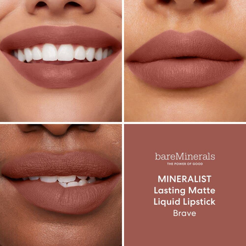 bareMinerals Mineralist Lasting Matte Liquid Lipstick 3.5ml Brave 2