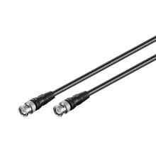 50088 BNC Connector Cable, (RG58), Shielded, Black, 10 m Cable Length
