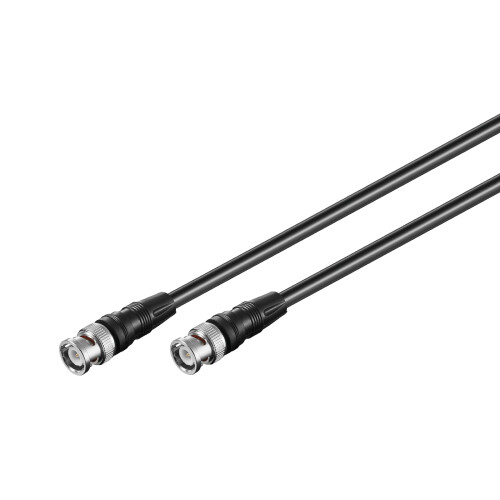 50088 BNC Connector Cable, (RG58), Shielded, Black, 10 m Cable Length