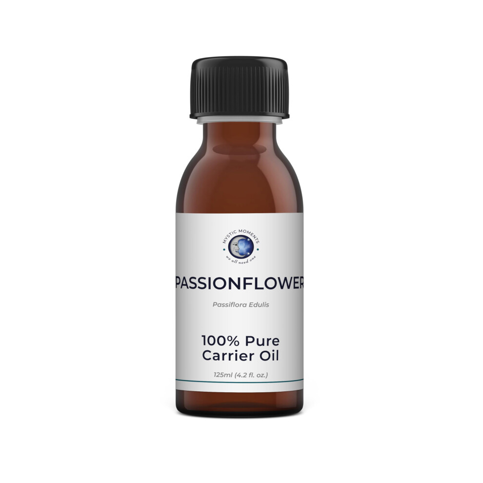 Mystic Moments | Passionflower Carrier Oil 250Ml - Pure & Natural Oil Perfect For Hair, Face, Nails, Aromatherapy, Massage And Oil Dilution Vegan Gmo Free