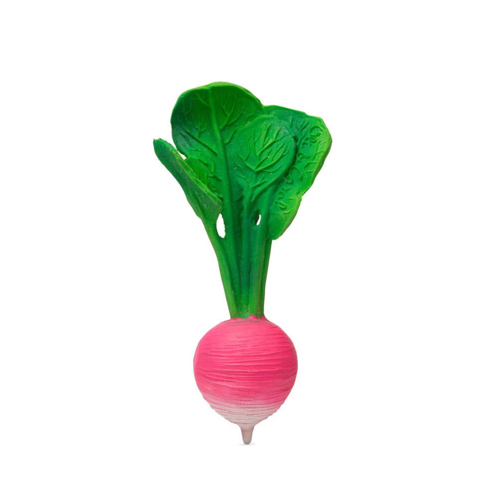 Oli & Carol | Ramona The Radish | Natural Rubber Teether Bath Toy