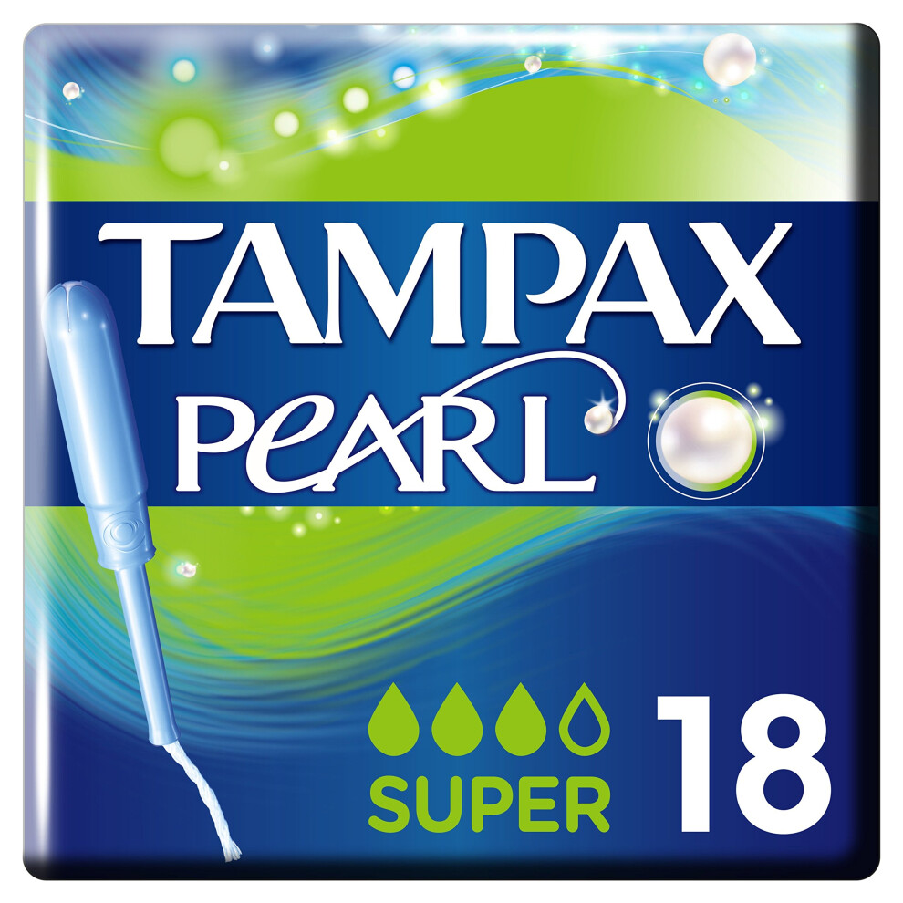 Pearl Super Tampons Applicator (Pack of 18)