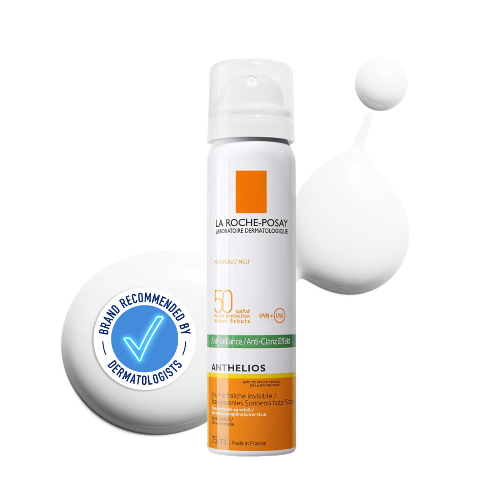 La Roche-Posay Anthelios Invisible Anti-Shine Fresh Mist Sunscreen For Oily Skin Spf50 75Ml