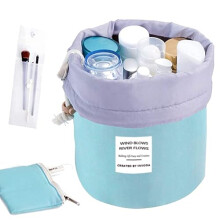 Large Makeup Bag for Women INVODA Travel Cosmetic Bags Portable Drawstring Makeup Bag with White Transparent Makeup Brush Bags Best Mothers Day