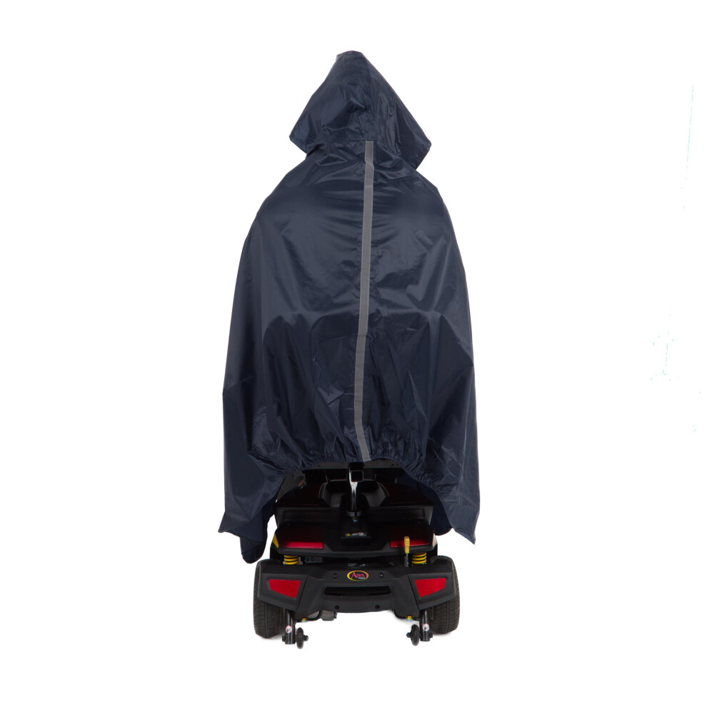 Days Wheelchair Cape, Windproof, Waterproof And Water Resistant Hooded Cape For Wheelchairs, Mobility And Electric Scooters