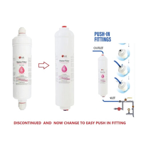 LG Replacement Water Filter for Refrigerators, Model ADQ73693901 2