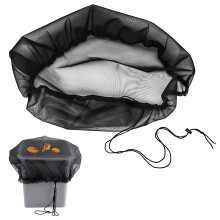 Mesh Cover for Rain Barrels Water Butt Net Rain Barrel Cover 95 cm Adjustable Rain Butt net Keep Mosquitos and Debris Out Of Your Rain Barrel